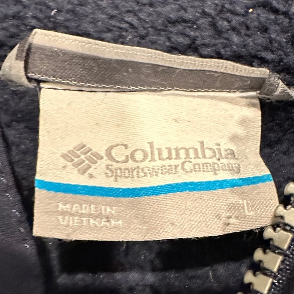 Columbia Dark Blue Chatfield Hill Sherpa Lined Anorak Parka Jacket - Picture 2 of 11